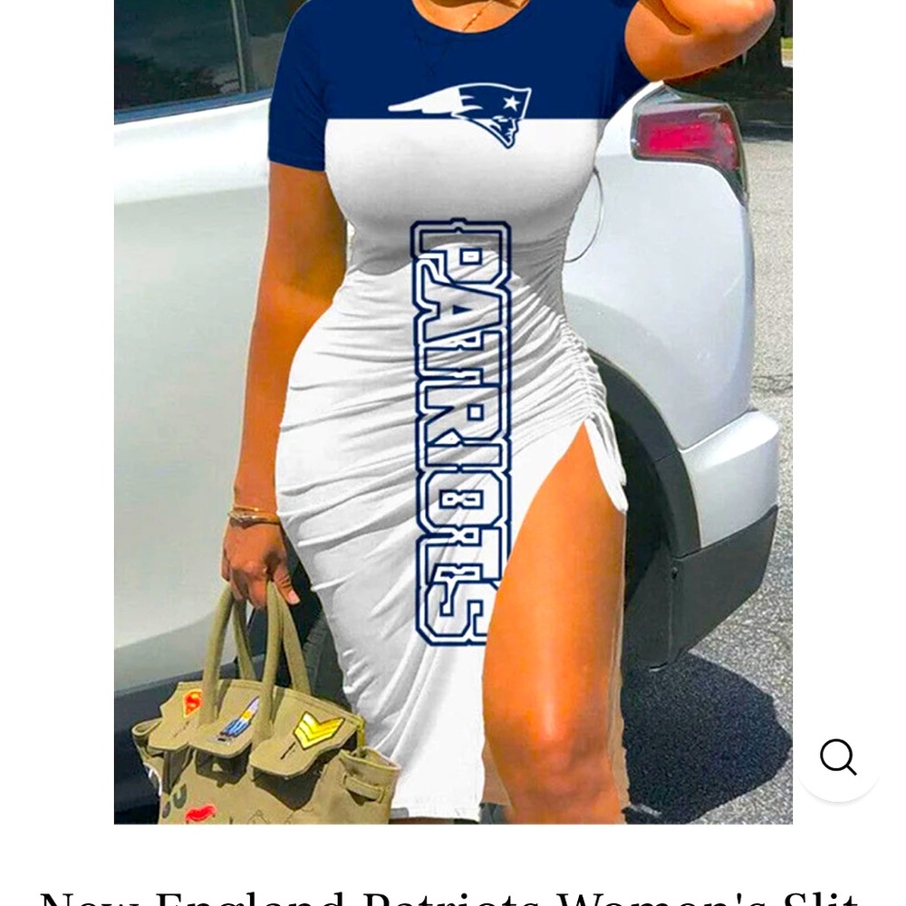 Patriots Dress w/ slit